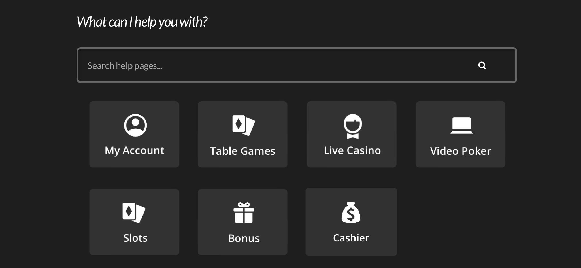 Online Casino Customer Service